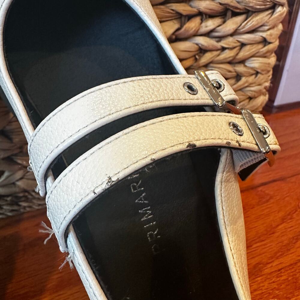White Mary Janes sz 3 Little Girl - Picture 4 of 7